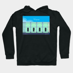 Berry Street Art Deco text Hoodie